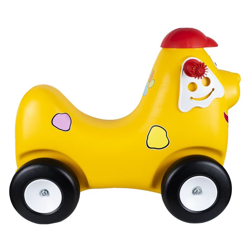 Jucarii, Copii si Bebe - Jucarii si jocuri - Jucarii de exterior - Balansoare copii - Catel balansoar 2 in 1, galben - ROBENTOYS - Infinity.ro