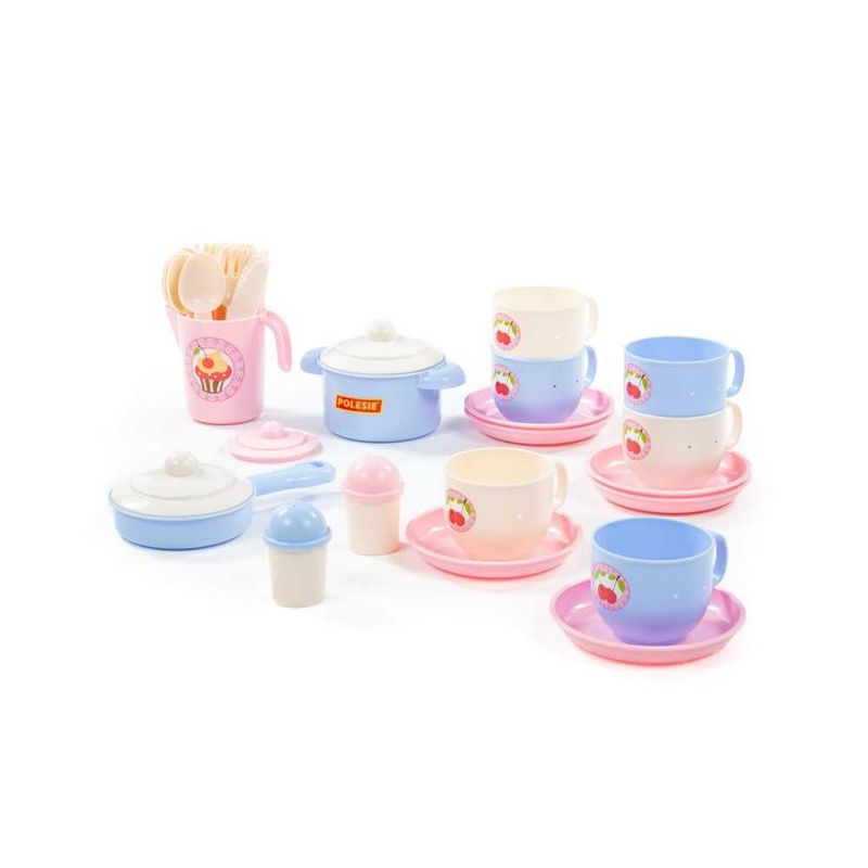 Jucarii, Copii si Bebe - Jucarii si jocuri - Jucarii de rol - Bucatarii copii - Ustensile bucatarie, 38 piese/set, Polesie - Infinity.ro