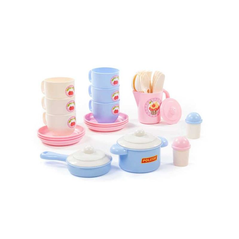Jucarii, Copii si Bebe - Jucarii si jocuri - Jucarii de rol - Bucatarii copii - Ustensile bucatarie, 38 piese/set, Polesie - Infinity.ro
