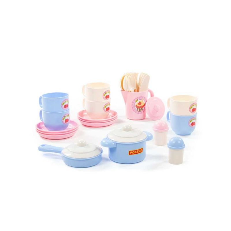 Jucarii, Copii si Bebe - Jucarii si jocuri - Jucarii de rol - Bucatarii copii - Ustensile bucatarie, 38 piese/set, Polesie - Infinity.ro