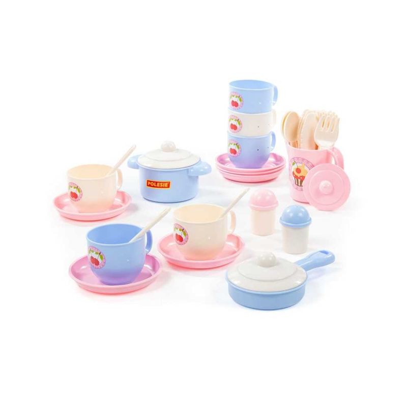 Jucarii, Copii si Bebe - Jucarii si jocuri - Jucarii de rol - Bucatarii copii - Ustensile bucatarie, 38 piese/set, Polesie - Infinity.ro