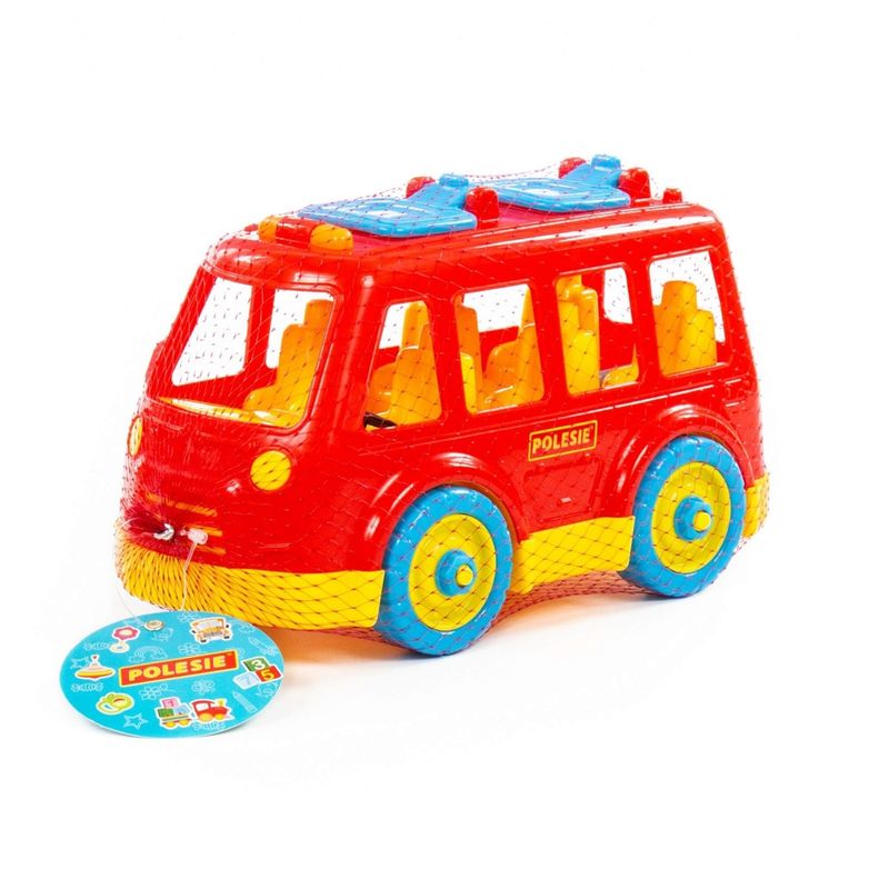 Jucarii, Copii si Bebe - Jucarii si jocuri - Vehicule si jucarii cu telecomanda - Masinute - Autobuz demontabil, 26.5X14.5X15.5 cm, Polesie - Infinity.ro