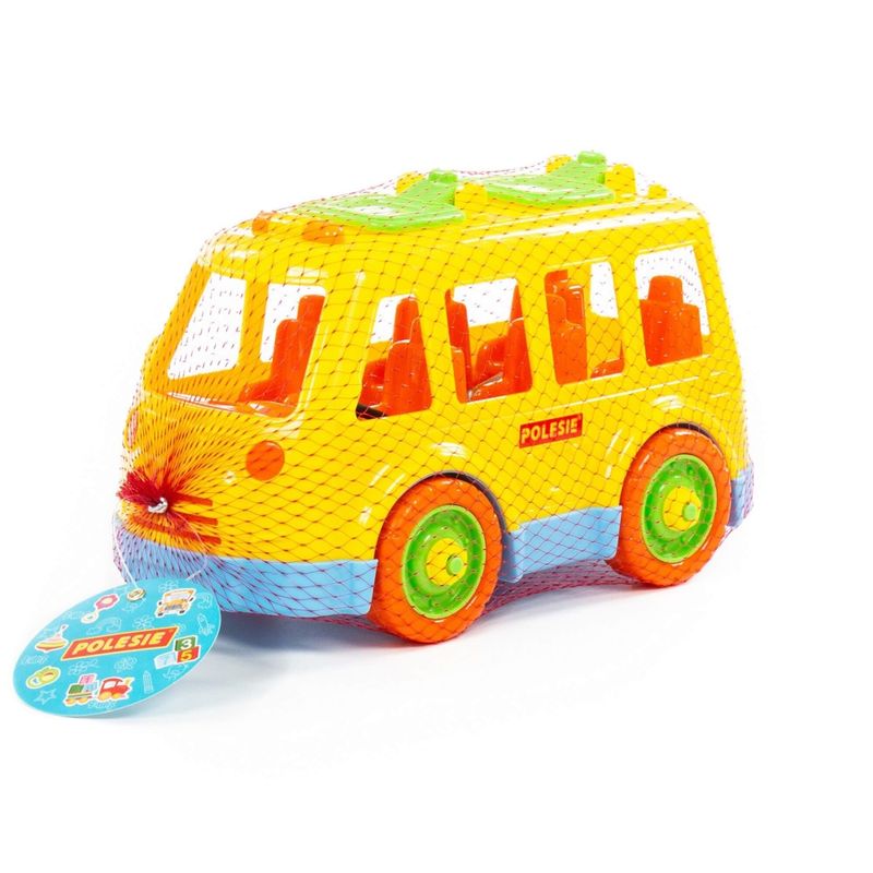 Jucarii, Copii si Bebe - Jucarii si jocuri - Vehicule si jucarii cu telecomanda - Masinute - Autobuz demontabil, 26.5X14.5X15.5 cm, Polesie - Infinity.ro
