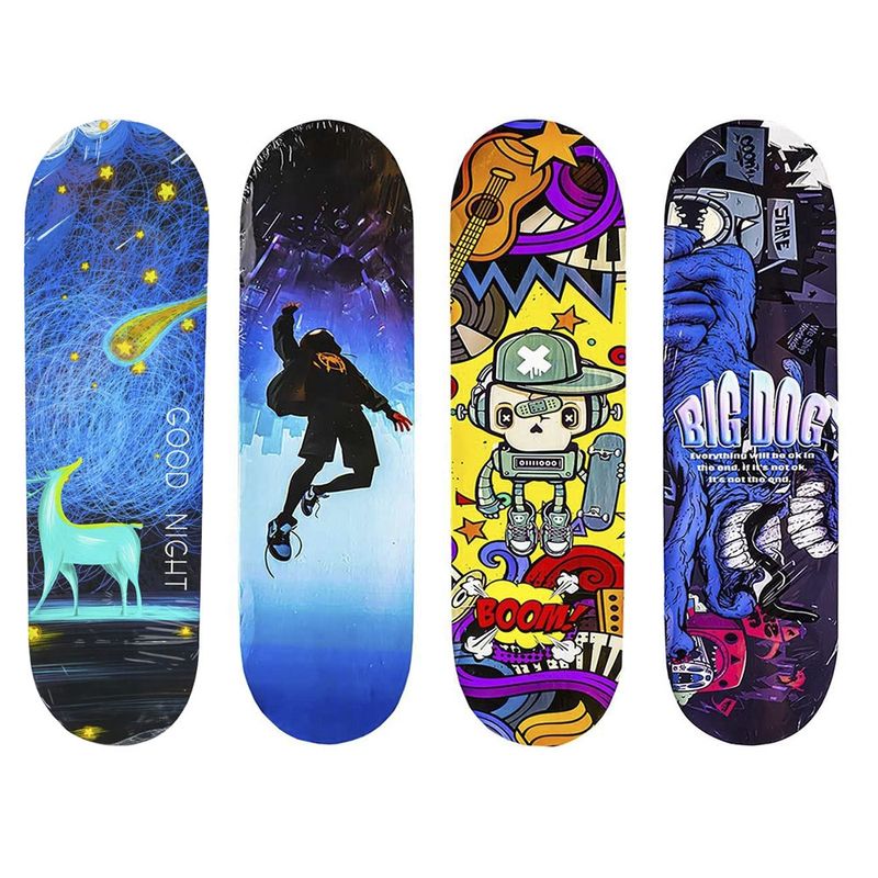 Sport si Outdoor - Role, trotinete si skateboard - Placi de rulat - Skateboard - Placa skateboard din lemn, 60 cm - Infinity.ro