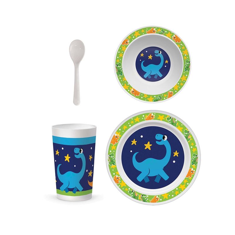 Jucarii, Copii si Bebe - Jucarii si jocuri - Jucarii de rol - Bucatarii copii - Set vesela + tacamuri, Dino - S-COOL - Infinity.ro