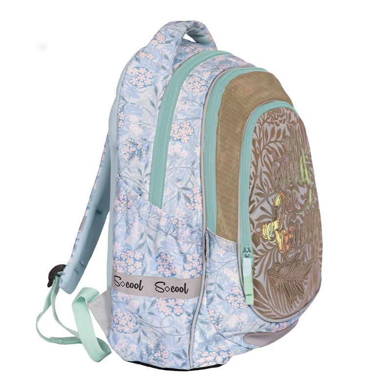 Carti si Birotica - Rechizite - Rucsacuri si genti scolare - Ghiozdan anatomic-light compartiment laptop, WILD BEAUTY, 41 x 28 x 21 cm - S-COOL - Infinity.ro