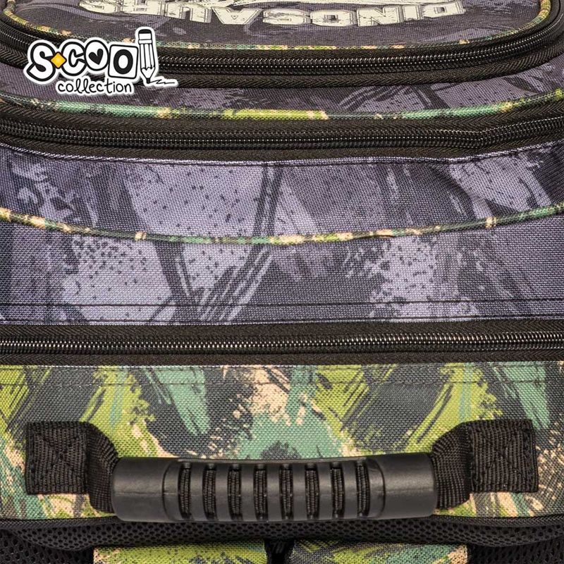 Carti si Birotica - Rechizite - Rucsacuri si genti scolare - Ghiozdan ergonomic DINO, 40.5 x 29 x 13.5 cm - S-COOL - Infinity.ro