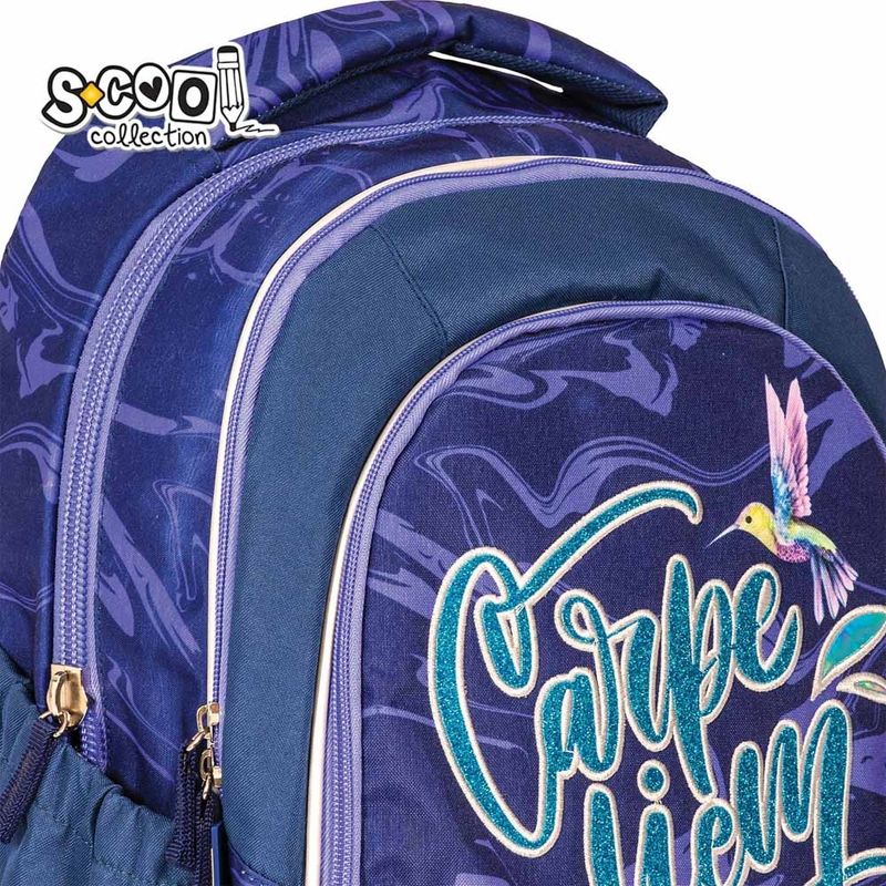 Carti si Birotica - Rechizite - Rucsacuri si genti scolare - Ghiozdan anatomic LIGHT CARPE DIEM, 41 x 28 x 21 cm S-COOL - Infinity.ro