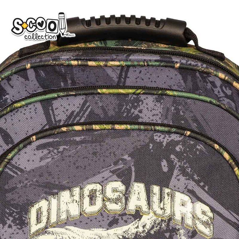 Carti si Birotica - Rechizite - Rucsacuri si genti scolare - Ghiozdan ergonomic DINO, 40.5 x 29 x 13.5 cm - S-COOL - Infinity.ro