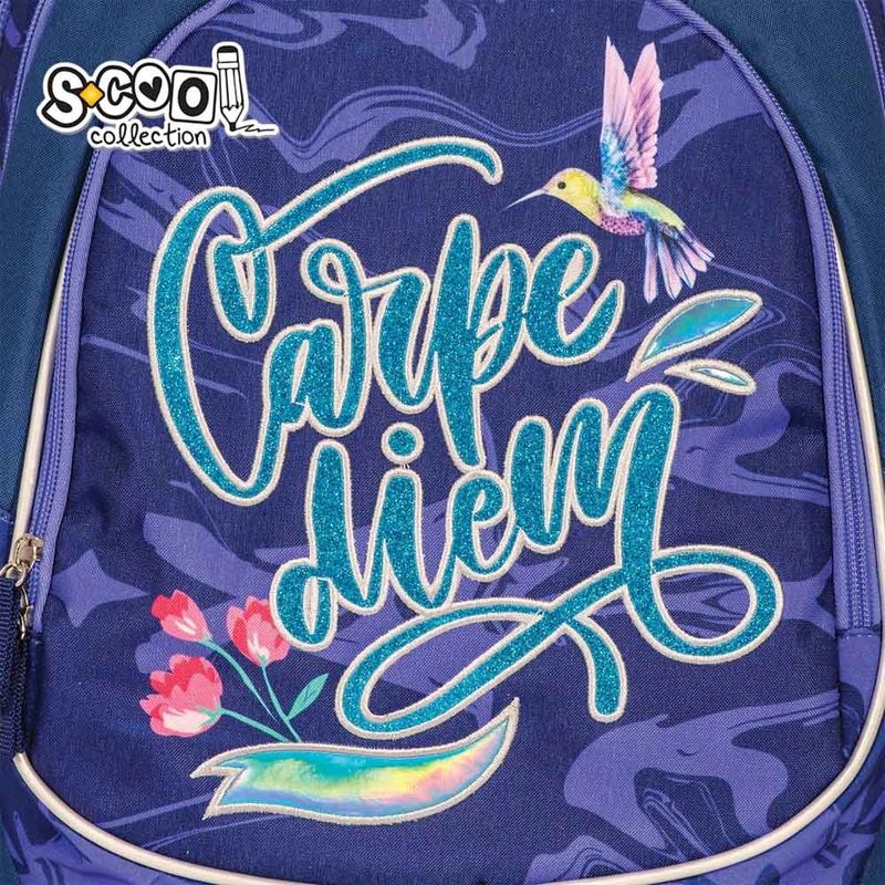 Carti si Birotica - Rechizite - Rucsacuri si genti scolare - Ghiozdan anatomic LIGHT CARPE DIEM, 41 x 28 x 21 cm S-COOL - Infinity.ro