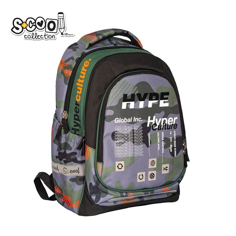 Carti si Birotica - Rechizite - Rucsacuri si genti scolare - Ghiozdan anatomic LIGHT HYPE, 41 x 28 x 21 cm S-COOL - Infinity.ro