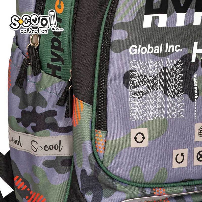 Carti si Birotica - Rechizite - Rucsacuri si genti scolare - Ghiozdan anatomic LIGHT HYPE, 41 x 28 x 21 cm S-COOL - Infinity.ro