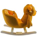 Jucarii, Copii si Bebe - Jucarii si jocuri - Jucarii de exterior - Balansoare copii - Balansoar pentru bebelusi, Ursulet, lemn + plus, maro, 60 x 34 x 45 cm - Infinity.ro