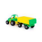 Jucarii, Copii si Bebe - Jucarii si jocuri - Vehicule si jucarii cu telecomanda - Masinute - Tractor cu remorca - Hardy, 44 x 13 x 14 cm, Polesie - Infinity.ro