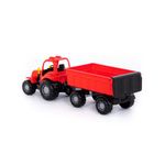 Jucarii, Copii si Bebe - Jucarii si jocuri - Vehicule si jucarii cu telecomanda - Masinute - Tractor cu remorca - Hardy, 44 x 13 x 14 cm, Polesie - Infinity.ro