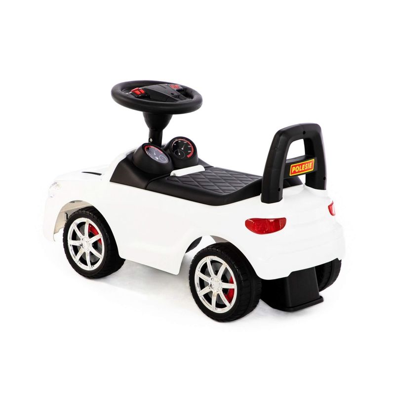 Jucarii, Copii si Bebe - Jucarii si jocuri - Vehicule si jucarii cu telecomanda - Masinute - Masinuta - Supercar, alba, fara pedale, 66 x 28.5 x 30 cm, Polesie - Infinity.ro