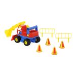 Jucarii, Copii si Bebe - Jucarii si jocuri - Vehicule si jucarii cu telecomanda - Masinute - Excavator cu accesorii - ConsTruck, 29 x 16 x 16 cm, Wader - Infinity.ro