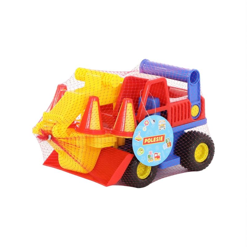 Jucarii, Copii si Bebe - Jucarii si jocuri - Vehicule si jucarii cu telecomanda - Masinute - Excavator cu accesorii - ConsTruck, 29 x 16 x 16 cm, Wader - Infinity.ro