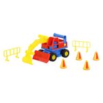 Jucarii, Copii si Bebe - Jucarii si jocuri - Vehicule si jucarii cu telecomanda - Masinute - Excavator cu accesorii - ConsTruck, 29 x 16 x 16 cm, Wader - Infinity.ro