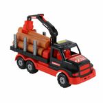 Jucarii, Copii si Bebe - Jucarii si jocuri - Vehicule si jucarii cu telecomanda - Masinute - Camion cu lemne - Mammoet, 47 x 16 x 26 cm, Polesie - Infinity.ro