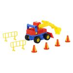 Jucarii, Copii si Bebe - Jucarii si jocuri - Vehicule si jucarii cu telecomanda - Masinute - Excavator cu accesorii - ConsTruck, 29 x 16 x 16 cm, Wader - Infinity.ro