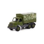 Jucarii, Copii si Bebe - Jucarii si jocuri - Vehicule si jucarii cu telecomanda - Masinute - Camion militar cu prelata - Gigant, 44 x 16 x 22 cm, Wader - Infinity.ro