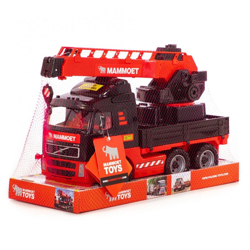 Jucarii, Copii si Bebe - Jucarii si jocuri - Vehicule si jucarii cu telecomanda - Utilaje constructie de jucarie - Camion cu macara - Mammoet, 49 x 19 x 31 cm, Polesie - Infinity.ro