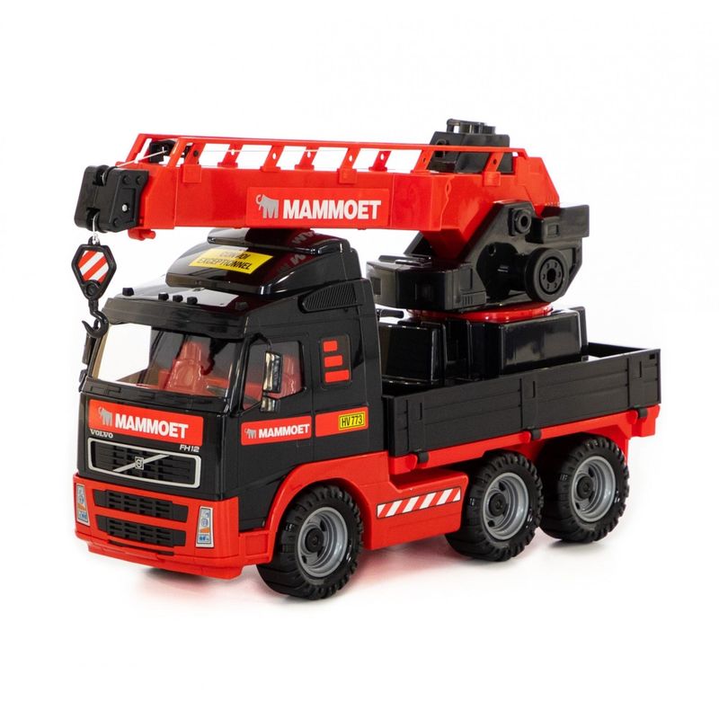 Jucarii, Copii si Bebe - Jucarii si jocuri - Vehicule si jucarii cu telecomanda - Utilaje constructie de jucarie - Camion cu macara - Mammoet, 49 x 19 x 31 cm, Polesie - Infinity.ro