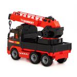 Jucarii, Copii si Bebe - Jucarii si jocuri - Vehicule si jucarii cu telecomanda - Utilaje constructie de jucarie - Camion cu macara - Mammoet, 49 x 19 x 31 cm, Polesie - Infinity.ro