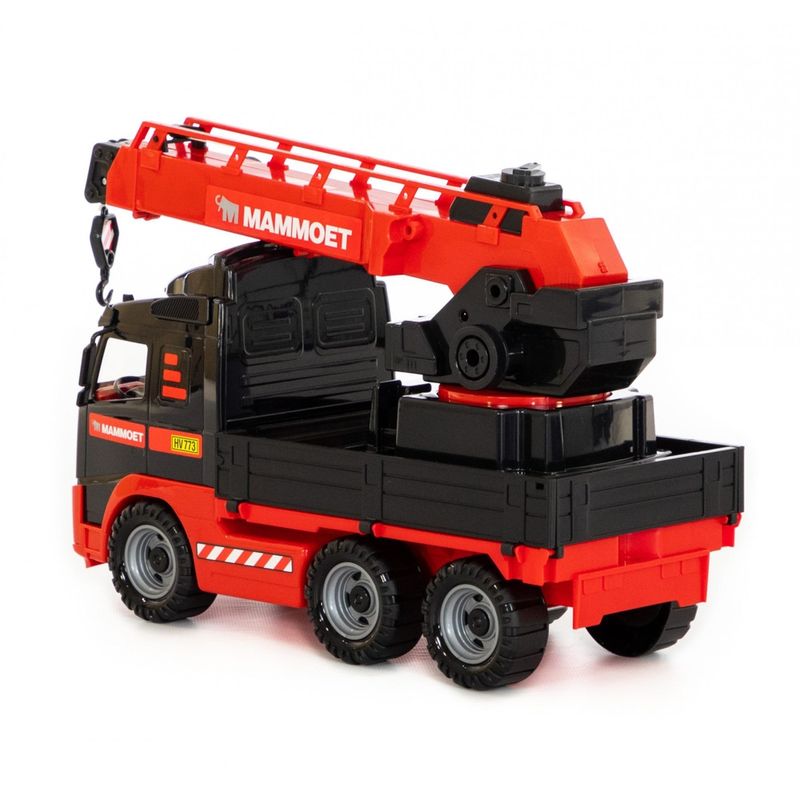 Jucarii, Copii si Bebe - Jucarii si jocuri - Vehicule si jucarii cu telecomanda - Utilaje constructie de jucarie - Camion cu macara - Mammoet, 49 x 19 x 31 cm, Polesie - Infinity.ro
