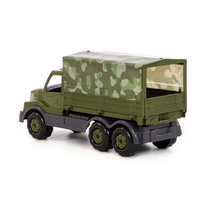 Jucarii, Copii si Bebe - Jucarii si jocuri - Vehicule si jucarii cu telecomanda - Masinute - Camion militar cu prelata - Gigant, 44 x 16 x 22 cm, Wader - Infinity.ro