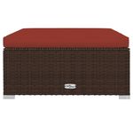 Casa si Gradina - Gradina si terasa - Mobilier exterior - Seturi mobila gradina - Set mobilier de gradina cu perne, 4 piese, maro, poliratan - Infinity.ro