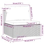 Casa si Gradina - Gradina si terasa - Mobilier exterior - Seturi mobila gradina - Set mobilier de gradina cu perne, 4 piese, maro, poliratan - Infinity.ro