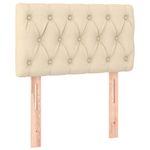 Casa si Gradina - Mobilier - Paturi si accesorii - Paturi - Pat box spring cu saltea, crem, 80x200 cm, textil - Infinity.ro