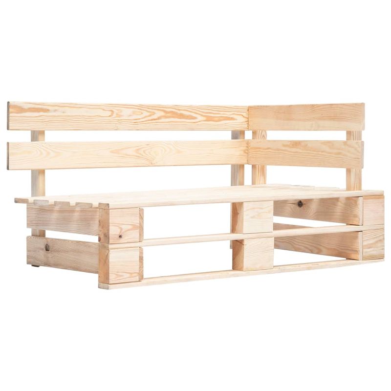 Casa si Gradina - Gradina si terasa - Mobilier exterior - Canapele si fotolii gradina - Otoman de gradina din paleti, coltar, lemn de pin tratat, model roșu carouri - Infinity.ro