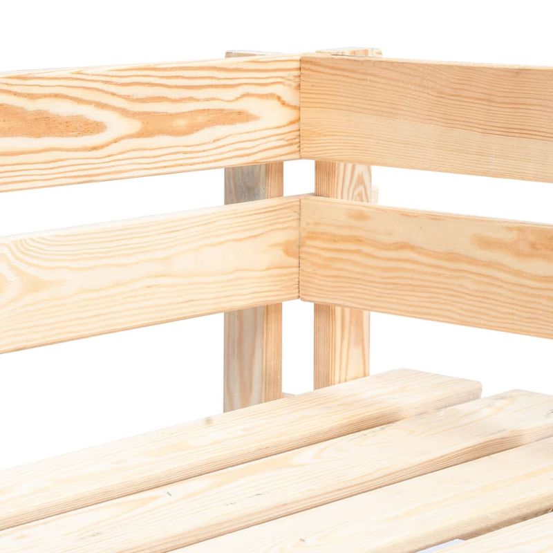 Casa si Gradina - Gradina si terasa - Mobilier exterior - Canapele si fotolii gradina - Otoman de gradina din paleti, coltar, lemn de pin tratat, model roșu carouri - Infinity.ro