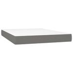 Casa si Gradina - Mobilier - Paturi si accesorii - Paturi - Pat box spring cu saltea, gri inchis, 140x200 cm, textil - Infinity.ro