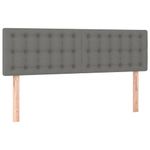 Casa si Gradina - Mobilier - Paturi si accesorii - Paturi - Pat box spring cu saltea, gri inchis, 140x200 cm, textil - Infinity.ro