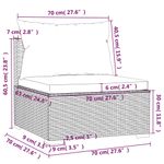 Casa si Gradina - Gradina si terasa - Mobilier exterior - Seturi mobila gradina - Set mobilier de gradina cu perne poliratan negru - Infinity.ro