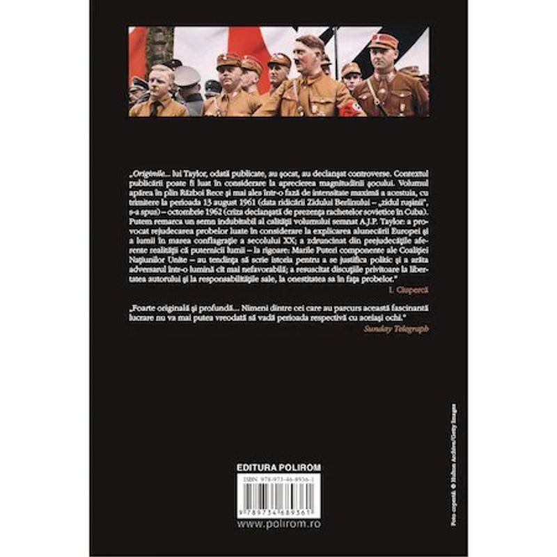 Carti si Birotica - Carti - Istorie - Originile celui de-al Doilea Razboi Mondial (editia 2022), A.J.P. Taylor - Infinity.ro
