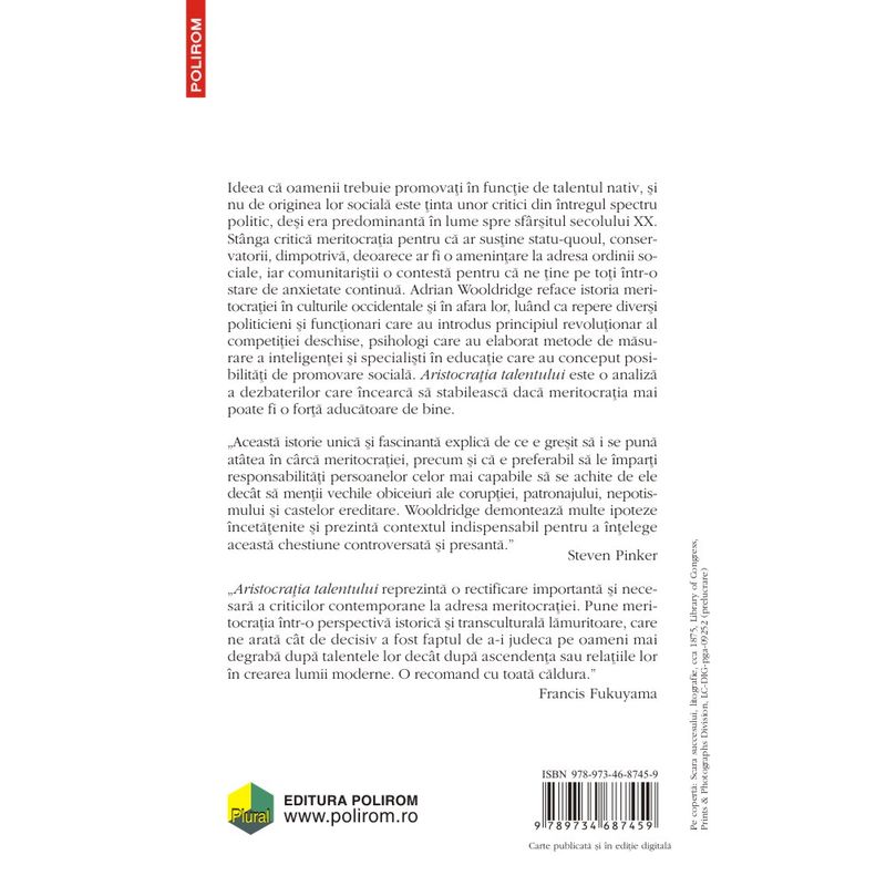 Carti si Birotica - Carti - Istorie - Aristocratia talentului, Adrian Wooldridge - Infinity.ro