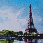 Jucarii, Copii si Bebe - Jucarii si jocuri - Jucarii & jocuri educative - Seturi pictura si desen - Set broderie diamante 5D 30x40cm Turnul Eiffel - Infinity.ro