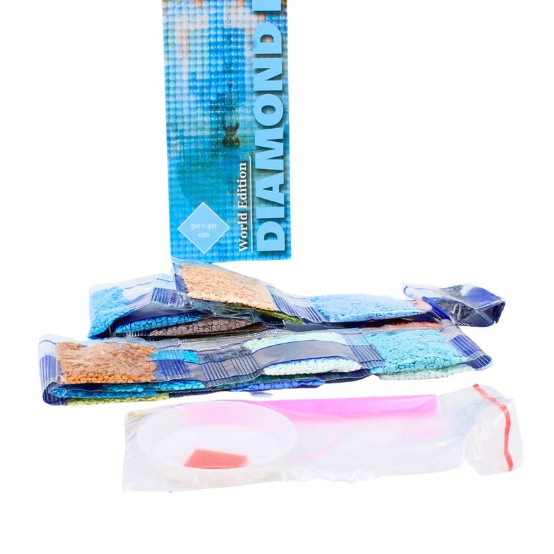 Jucarii, Copii si Bebe - Jucarii si jocuri - Jucarii & jocuri educative - Seturi pictura si desen - Set broderie diamante 5D 30x40cm Taj Mahal - Infinity.ro