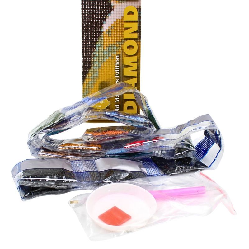 Jucarii, Copii si Bebe - Jucarii si jocuri - Jucarii & jocuri educative - Seturi pictura si desen - Set broderie diamante 5D 30x40cm Fata cu cercel - Infinity.ro