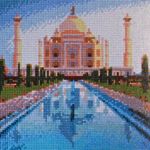 Jucarii, Copii si Bebe - Jucarii si jocuri - Jucarii & jocuri educative - Seturi pictura si desen - Set broderie diamante 5D 30x40cm Taj Mahal - Infinity.ro