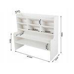 Casa si Gradina - Mobilier - Organizare si depozitare - Organizatoare pentru sertare si dulapuri - Organizator tip birou,Material plastic+spuma presata,Alb - Alb - Infinity.ro