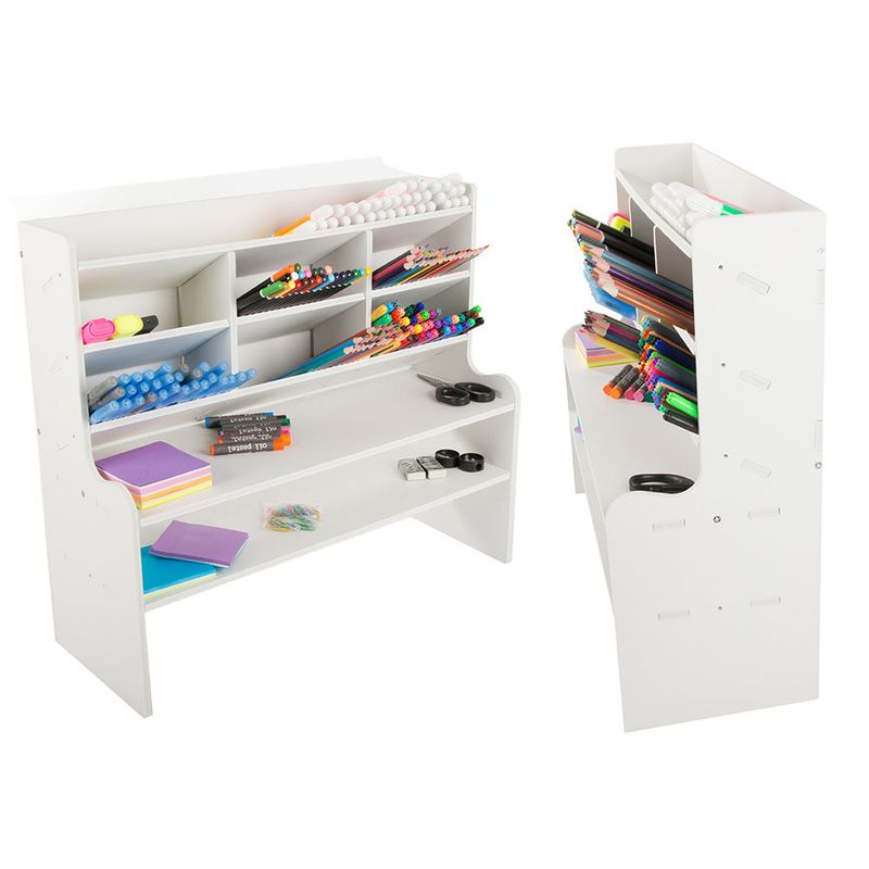 Casa si Gradina - Mobilier - Organizare si depozitare - Organizatoare pentru sertare si dulapuri - Organizator tip birou,Material plastic+spuma presata,Alb - Alb - Infinity.ro