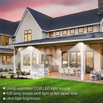 Casa si Gradina - Corpuri si surse de iluminat - Iluminat exterior - Lampi solare - Set 3 X Lampa Solara 120 LED-uri COB,Putere 30W,Senzor de Lumina/Miscare - Negru - Infinity.ro