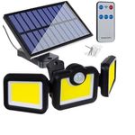 Casa si Gradina - Corpuri si surse de iluminat - Iluminat exterior - Lampi solare - Lampa Solara 171 COB LED,Putere 120 W,Panou Detasabil - Negru - Infinity.ro