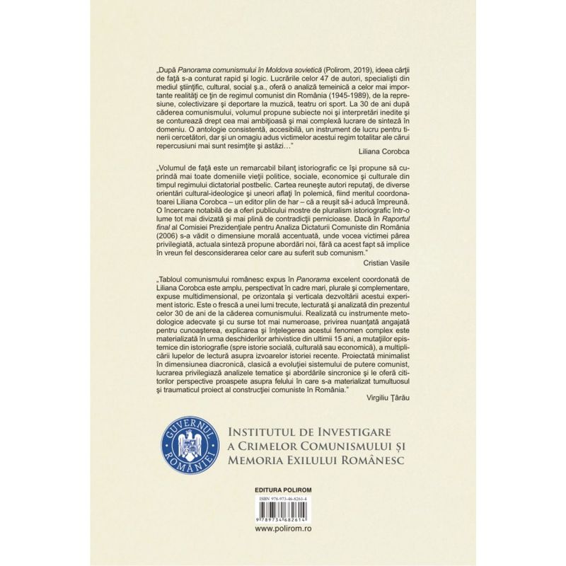 Carti si Birotica - Carti - Istorie - Panorama comunismului in Romania, Liliana Corobca - Infinity.ro